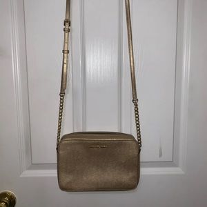 Authentic gold michael kors purse